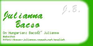 julianna bacso business card